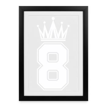 8 Crown - Framed poster (27 × 37 cm) - black - Front