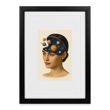 Astronomy Mind - Framed poster (27 × 37 cm) - black - Front