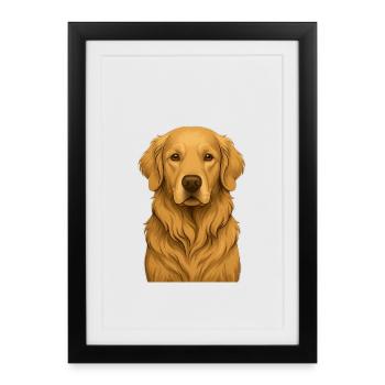 Golden Soul - Gerahmtes Poster (27 × 37 cm) - Schwarz - Vorne