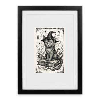 Sorcière Yuumi - Affiche encadrée (27 × 37 cm) - noir - Devant