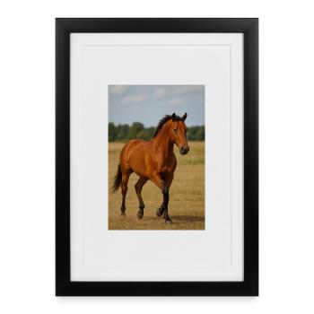 Elegance on the move - Framed poster (27 × 37 cm) - black - Front