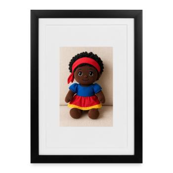 Wenig Sonne - Gerahmtes Poster (27 × 37 cm) - Schwarz - Vorne