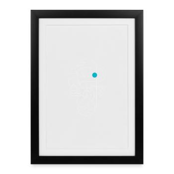 Fusion abstraite de l’eau et de la nature - Affiche encadrée (27 × 37 cm) - noir - Devant
