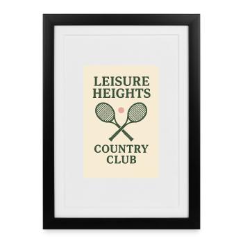 Leisure heights Country Club - Framed poster (27 × 37 cm) - black - Front