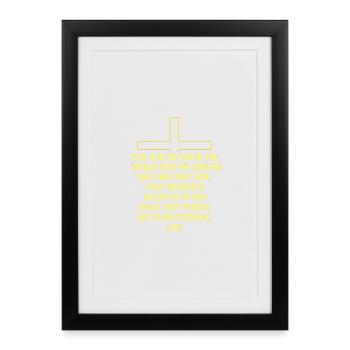 213530804_351740504_spreedshirt_mike - Affiche encadrée (27 × 37 cm) - noir - Devant