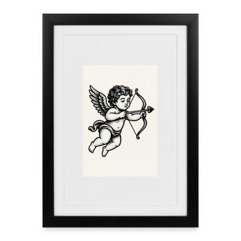 Angel - Framed poster (27 × 37 cm) - black - Front