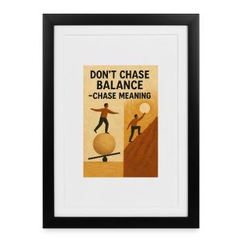 Equilibrium Search for Meaning - Framed poster (27 × 37 cm) - black - Front