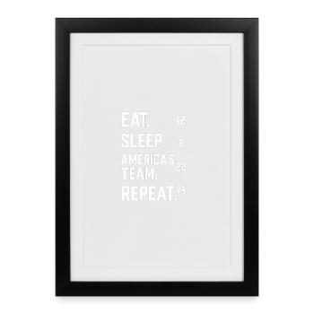 America's Team 12-8-22-74 - Framed poster (27 × 37 cm) - black - Front
