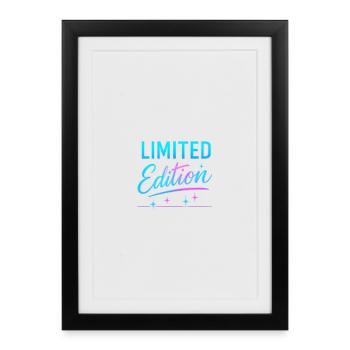 Édition limitée Neon Shine - Affiche encadrée (27 × 37 cm) - noir - Devant
