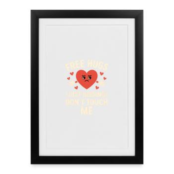 Anti-Valentine vibe - Framed poster (27 × 37 cm) - black - Front