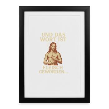 Angelus: And the Word became flesh... - Framed poster (27 × 37 cm) - black - Front