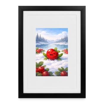 Priselberry - Dons du Grand Nord - Affiche encadrée (27 × 37 cm) - noir - Devant