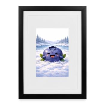 Blueberry - Gift of the Far North - Framed poster (27 × 37 cm) - black - Front