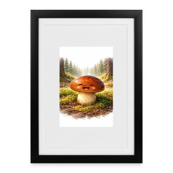 Geschenke des Weiten Nordens - Butterpilz - Gerahmtes Poster (27 × 37 cm) - Schwarz - Vorne
