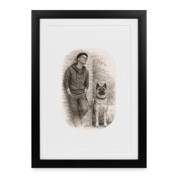Matt & Holly - Framed poster (27 × 37 cm) - black - Front