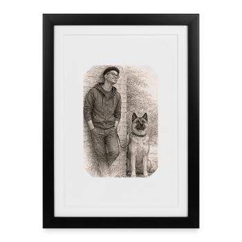 Matt & Holly - Framed poster (27 × 37 cm) - black - Front