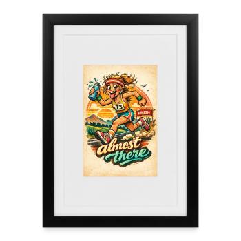Racing Spirit: Almost There - Affiche encadrée (27 × 37 cm) - noir - Devant
