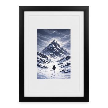Mais pourquoi Penguin - Affiche encadrée (27 × 37 cm) - noir - Devant