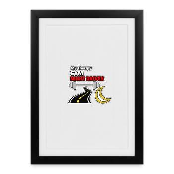 Ambiance Fitness & Night Drives - Affiche encadrée (27 × 37 cm) - noir - Devant