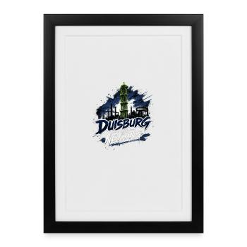 Duisburg or Nothing - Framed poster (27 × 37 cm) - black - Front