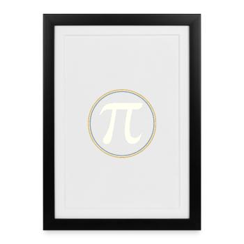 π in Circle – The Elegance of Constants - Framed poster (27 × 37 cm) - black - Front