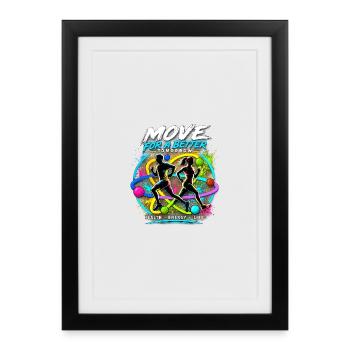 Movement for a better future - Framed poster (27 × 37 cm) - black - Front