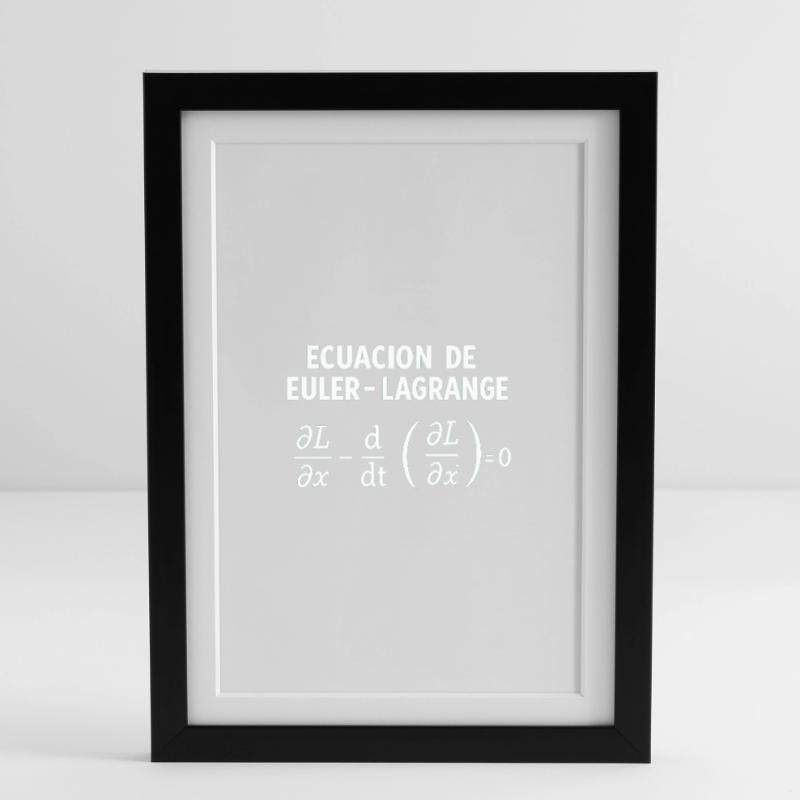 EC-EULER-LAGRANGE Framed poster (27 × 37 cm)