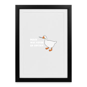 Goose – La paix n’a jamais été une option - Affiche encadrée (27 × 37 cm) - noir - Devant