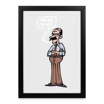 Retirement Farewell Statement Senior Leisure - Framed poster (27 × 37 cm) - black - Front