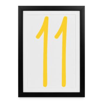 11 - Affiche encadrée (27 × 37 cm) - noir - Devant
