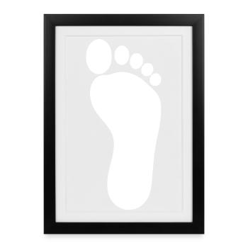 Foot White Feet Podiatrist Podiatrist Podiatry - Framed poster (27 × 37 cm) - black - Front