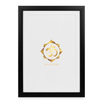 OmFlowBeing - Framed poster (27 × 37 cm) - black - Front