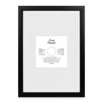 A Ma Filleule Un Jour Je Tournerai Les Derniere... - Affiche encadrée (27 × 37 cm) - noir - Devant