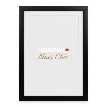 Tabarnak Chic Elegant Nature Pattern - Framed poster (27 × 37 cm) - black - Front