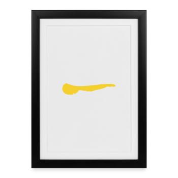 Île d’Ameland - Affiche encadrée (27 × 37 cm) - noir - Devant