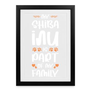 Ma Shira, une partie de la famille - Affiche encadrée (27 × 37 cm) - noir - Devant
