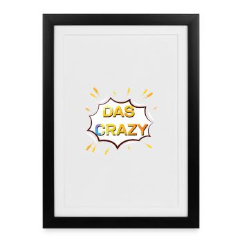 The Crazy Color Explosion - Framed poster (27 × 37 cm) - black - Front