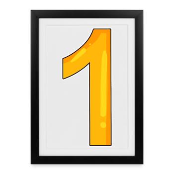 1 - Framed poster (27 × 37 cm) - black - Front