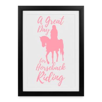 Rider Girl - Framed poster (27 × 37 cm) - black - Front