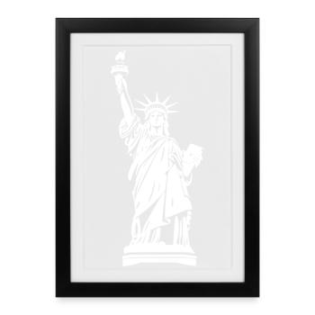 Statue of Liberty - Framed poster (27 × 37 cm) - black - Front
