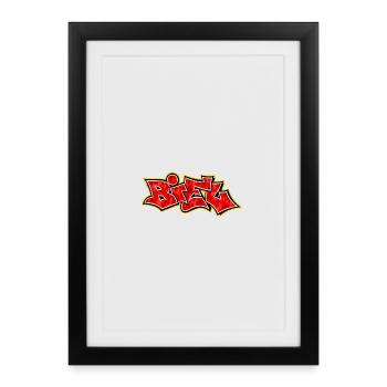 Biel Bienne Graffiti - Affiche encadrée (27 × 37 cm) - noir - Devant