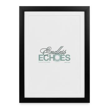 Synthesizer Modular Addicted Endless Echoes - Framed poster (27 × 37 cm) - black - Front
