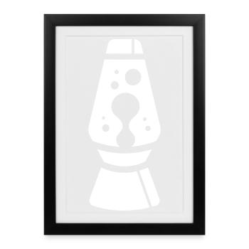 Relax Base Lava Lamp - Framed poster (27 × 37 cm) - black - Front