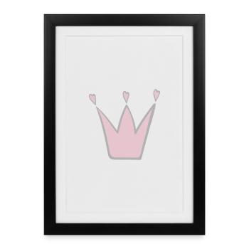 Crown - Framed poster (27 × 37 cm) - black - Front