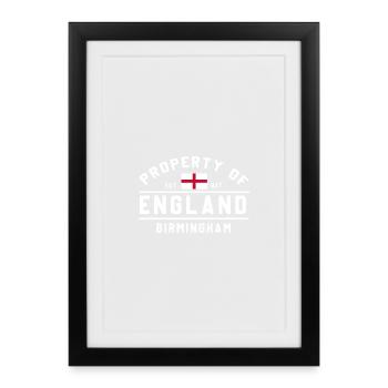 England's Estate Birmingham - Framed poster (27 × 37 cm) - black - Front