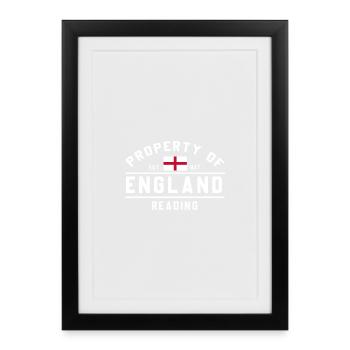England Reading Crest - Framed poster (27 × 37 cm) - black - Front