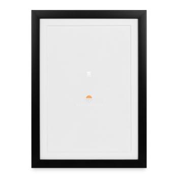 Still Horizon white - Framed poster (27 × 37 cm) - black - Front