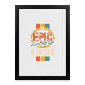 Legendary since 1991 - Framed poster (27 × 37 cm) - black - Front
