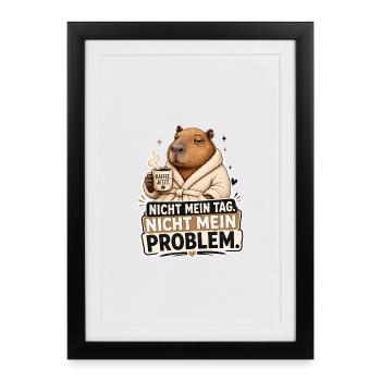 Not my day - Framed poster (27 × 37 cm) - black - Front