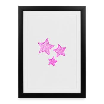 STAR. STARS. STAR. FEAST - Framed poster (27 × 37 cm) - black - Front